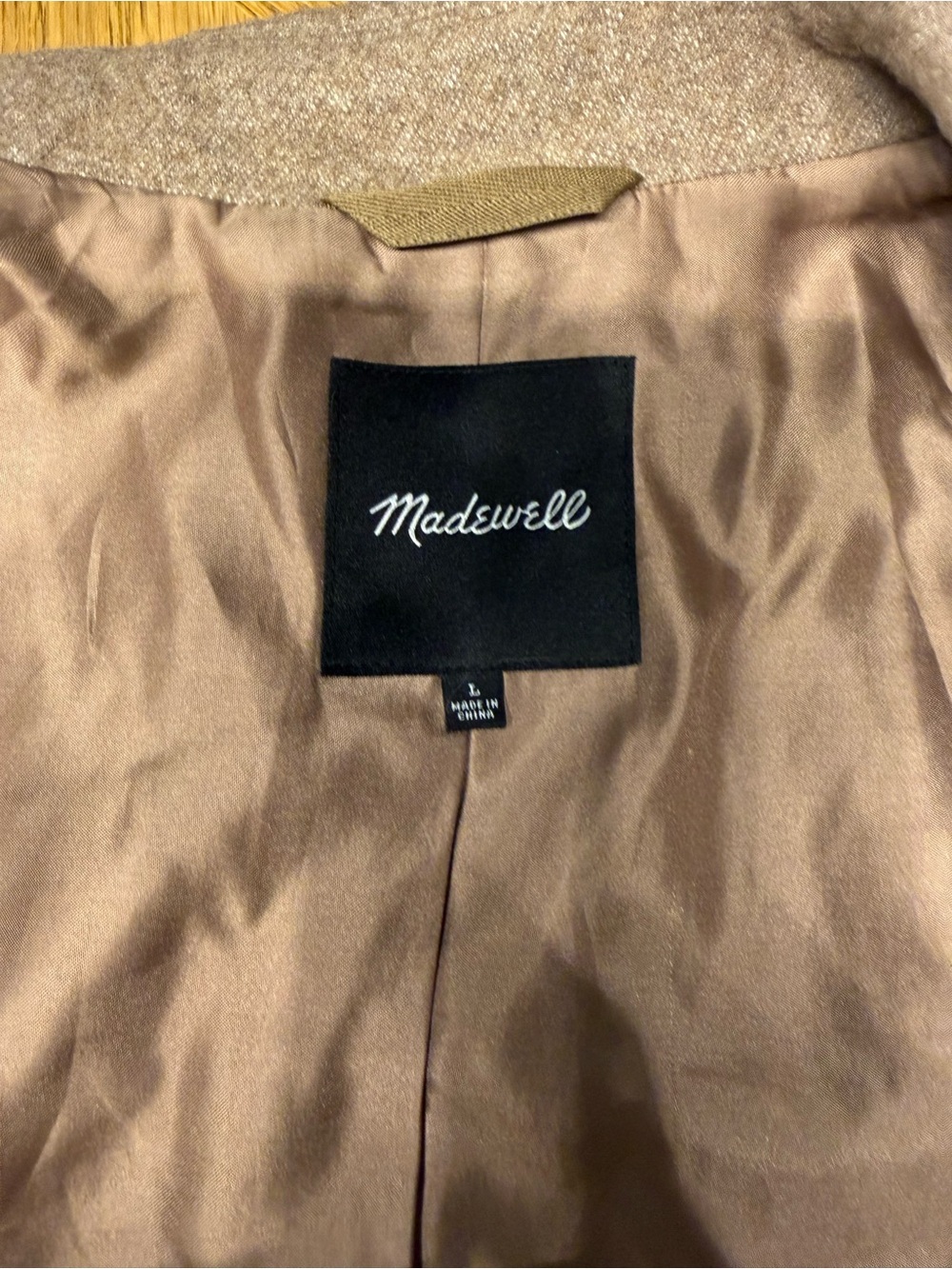 Madewell Relaxed Belrose Coat in Camel - Picture 9 of 12